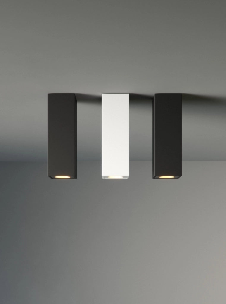 Nano Pulsar SQ Surface Nero Opaco - Faretto LED da Incasso 3,5W 30º, Temperatura Colore Selezionabile, Design Quadrato - Beneito & Faure