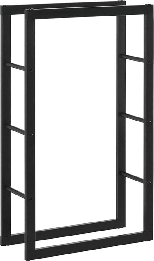Rack per Legna in Metallo per Interno e Esterno 100x60x25cm
