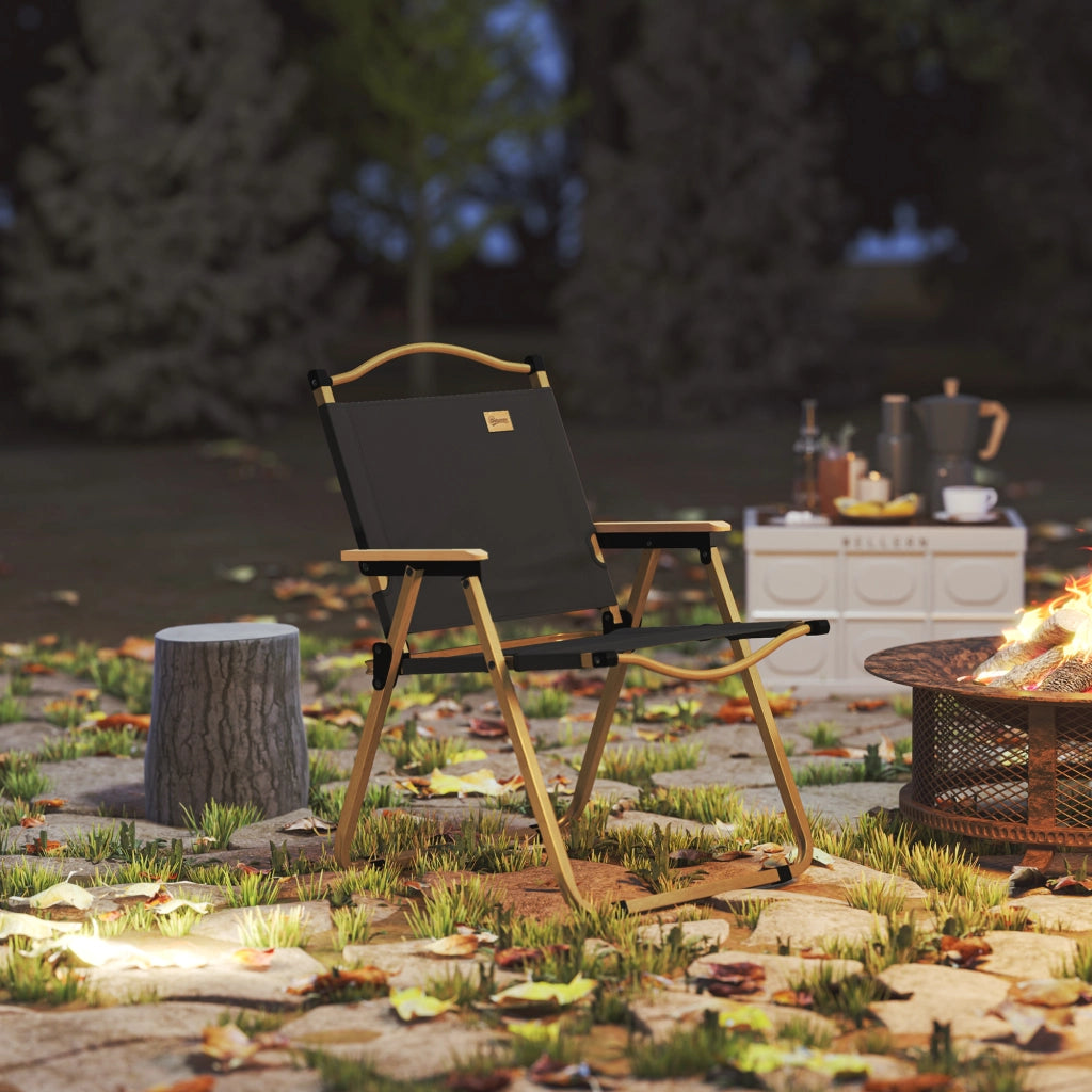 Sedia pieghevole da giardino con braccioli ¨C zephmum ¨C 54x59x78 cm grigio scuro