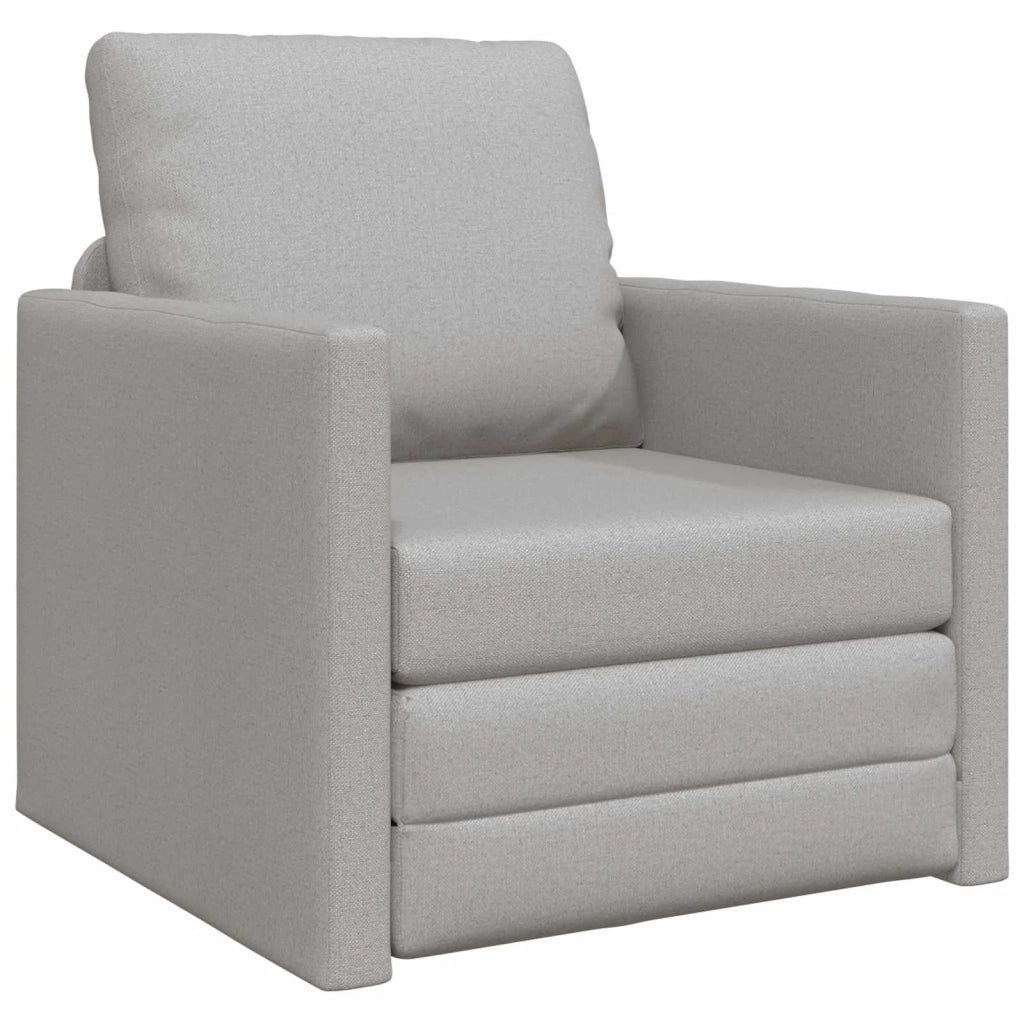 Divano letto | Sof¨¤ letto | Letto singolo Grigio Nuvola 74 x 77 x 81 cm Tessuto