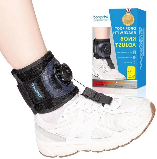 Sostegno per Piede con Maniglia per Piede Sgonfio con Scarpe - Ortosi Adattabile per Migliorare l'Equilibrio L/XL