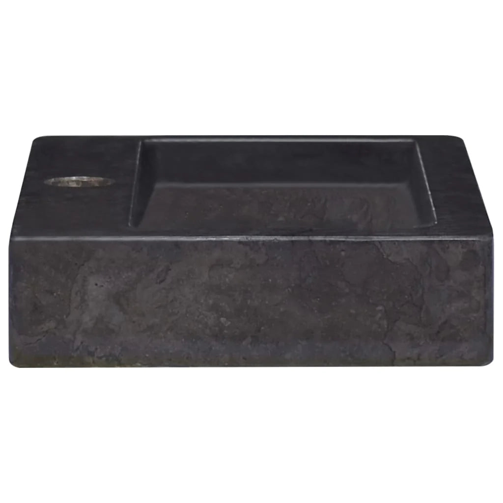 Lavandino da bagno lavabo da appoggio lavabo da WC lavabo da bagno lavabo da interno 38 x 24 cm marmo nero 02_0002831
