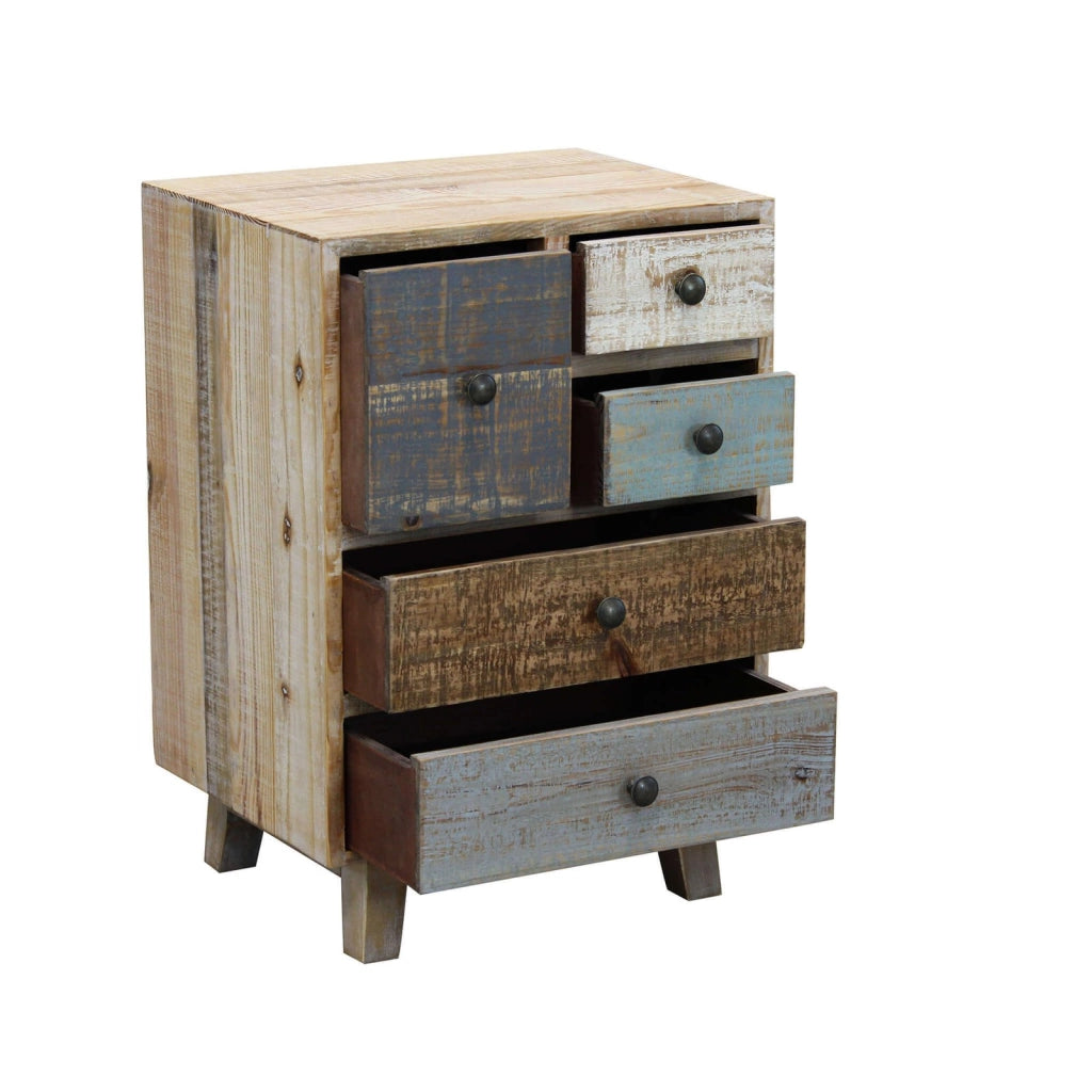 Cassettiera colorata in Legno cm 45x35x64 - FREDDY