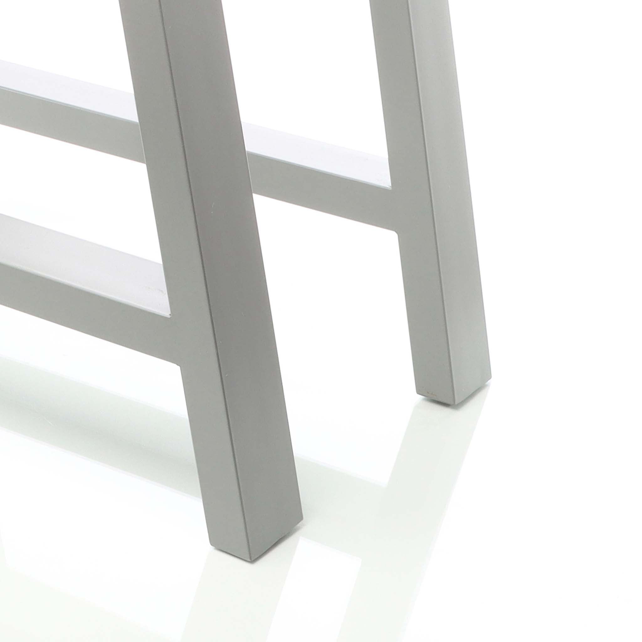 Set 2 gambe per tavolo a forma di A 70x72 cm stile industriale grigio