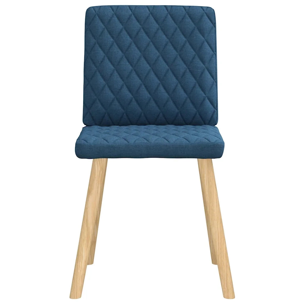 Sedie da Pranzo 6 pz Blu in Tessuto 3315499