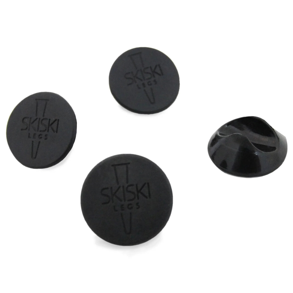 4 Gambe per Tavolo a Forcina SkiSki Legs 71cm Acciaio Nero 3 Rebbi 12mm