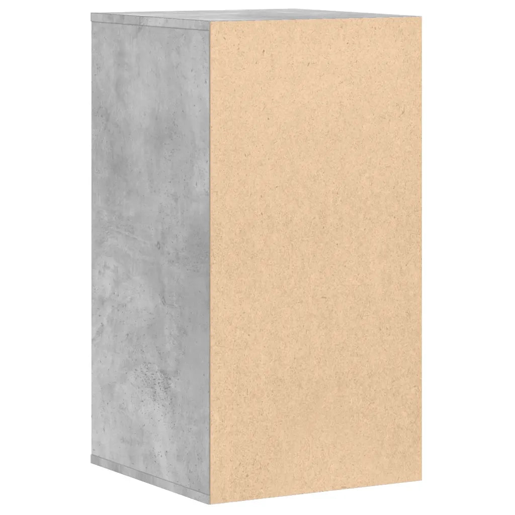 vidaXL Cassettiera Angolo Grigio Cemento 40x41x76cm Legno Multistrato