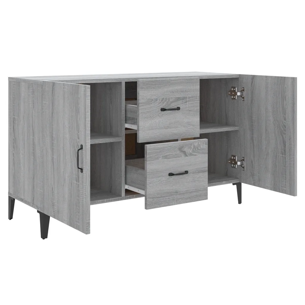Credenza | Madia | Buffet da pranzo | Armadio da pranzo Grigio Sonoma 100x36x60 cm in Legno Multistrato