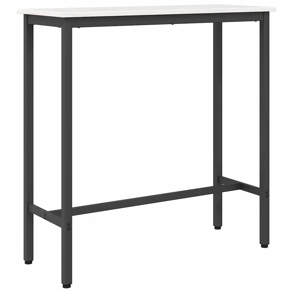 tavolo Bianco 100 x 40 x 101 cm Legno ingegnerizzato e acciaio CFW9752156