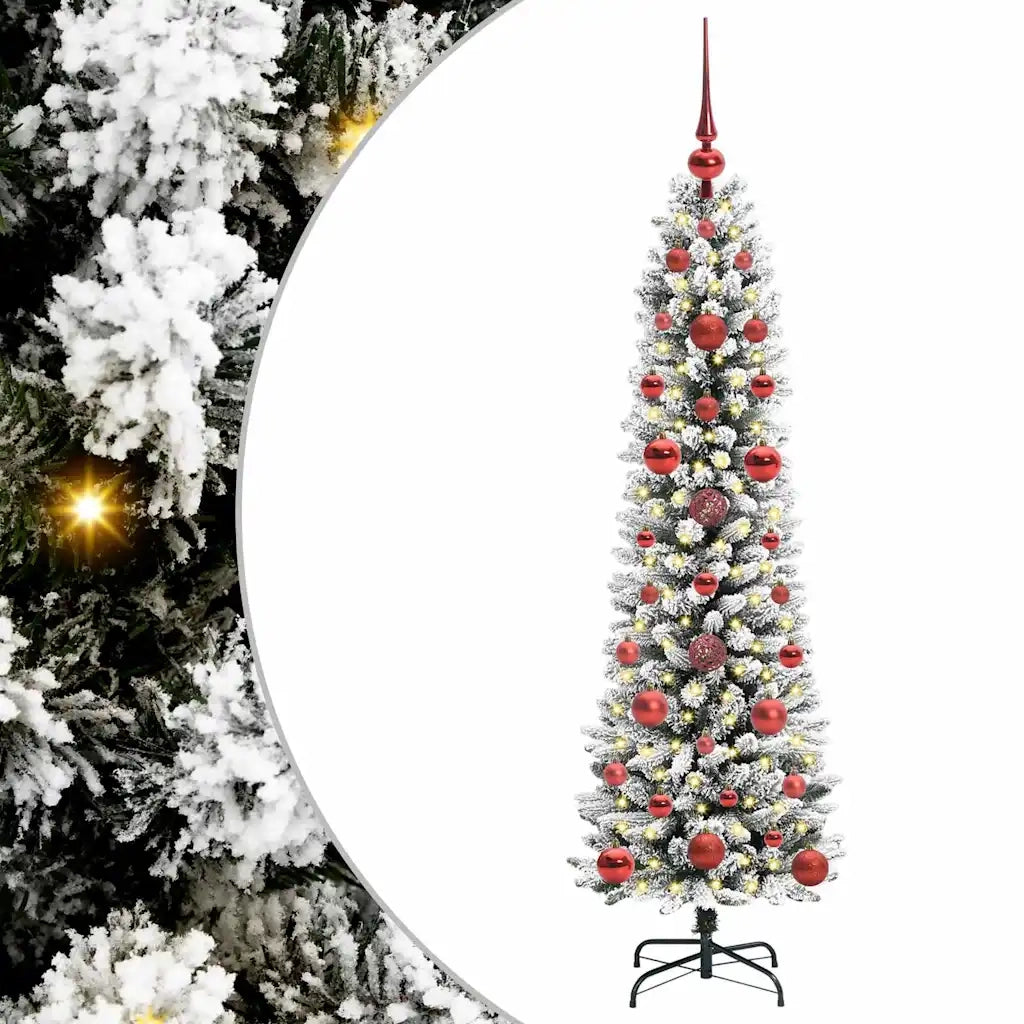 Albero di Natale | Decorazioni natalizie artificiale con 150 LED Bianco 120 cm