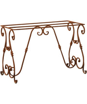 Biscottini Base tavolo in ferro pieno L110xPR50xH74 cm. forgiato mano trattato, Offerta