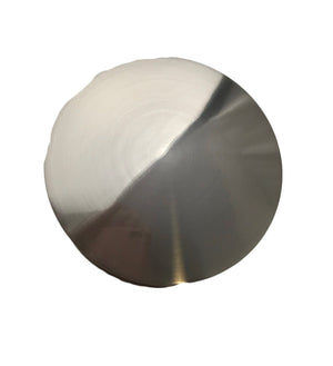 Piletta clip clap effetto acciaio inox satinato senza troppo pieno