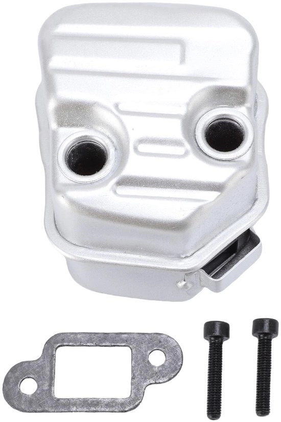 Kit di silenziatore di scarico Precisa produzione - Gomma di scarico - Viti - Acciaio premium - Costruzione resistente agli urti - Prestazioni a lungo termine - Scarico