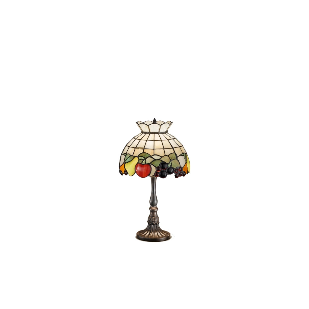 Paralume Tiffany In Vetro Decorato Multicolor D. 30Cm