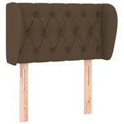 Testiera | Testata ad Orecchio Marrone Scuro 83x23x78/88 cm in Tessuto