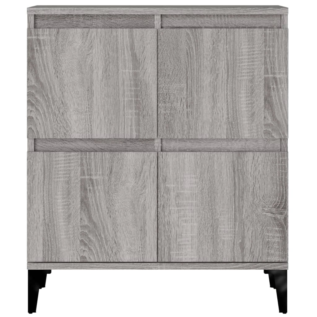Buffet credenza cassettiera armadio mobile contenitore organizer per cucina soggiorno salotti set di 2 Sonoma 60 x 35 x 70 cm in legno ingegnerizzato grigio 02_0036965