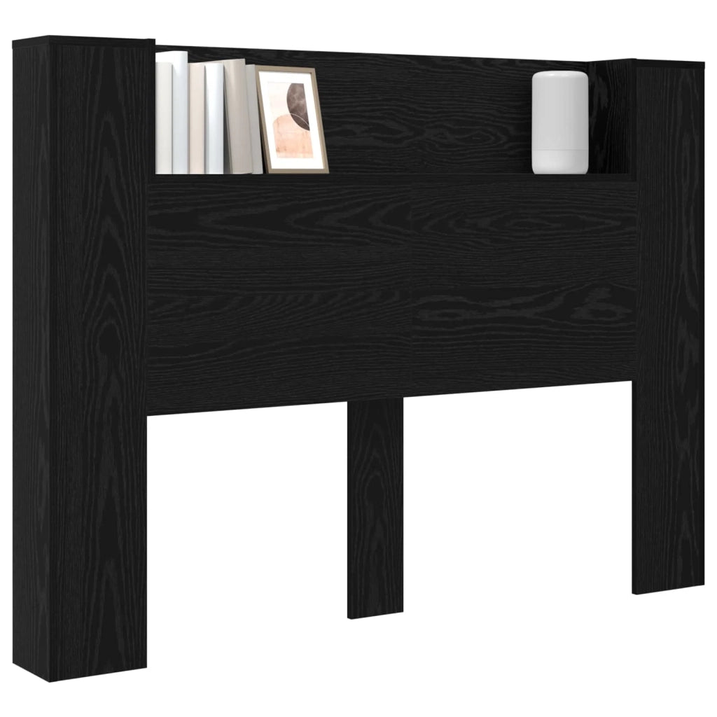 Testata con Mobile e LED Rovere Nero Legno ingegnerizzato 8006567