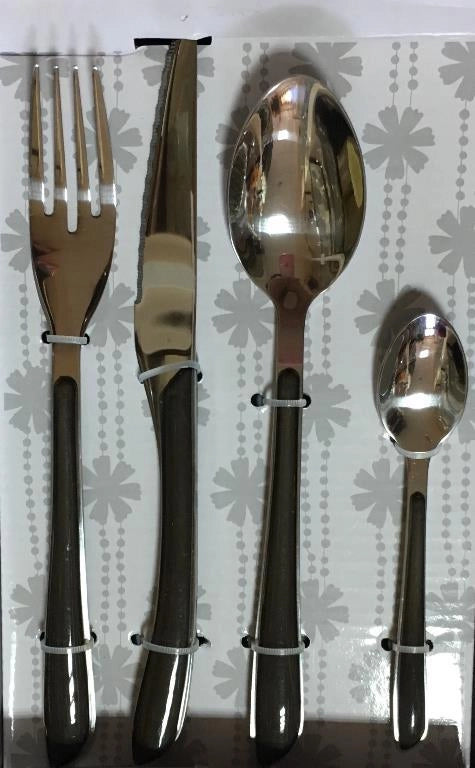 Posate home today 24pezzi chocolat in vetrinetta