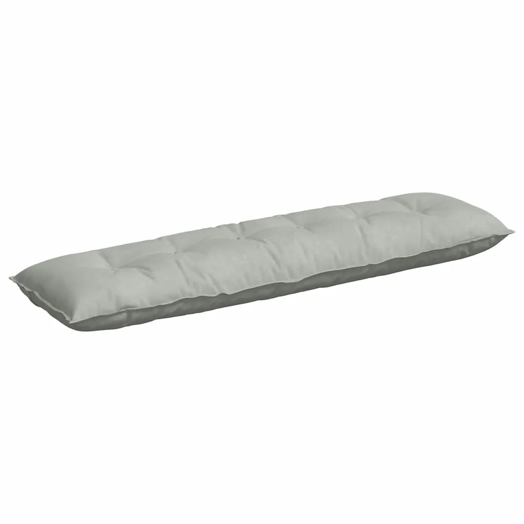 Cuscino per Schiena | Cuscino dorsale Grigio chiaro 180 x 50 cm Tessuto in Cords