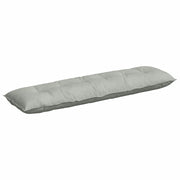 Cuscino per Schiena | Cuscino dorsale Grigio chiaro 180 x 50 cm Tessuto in Cords