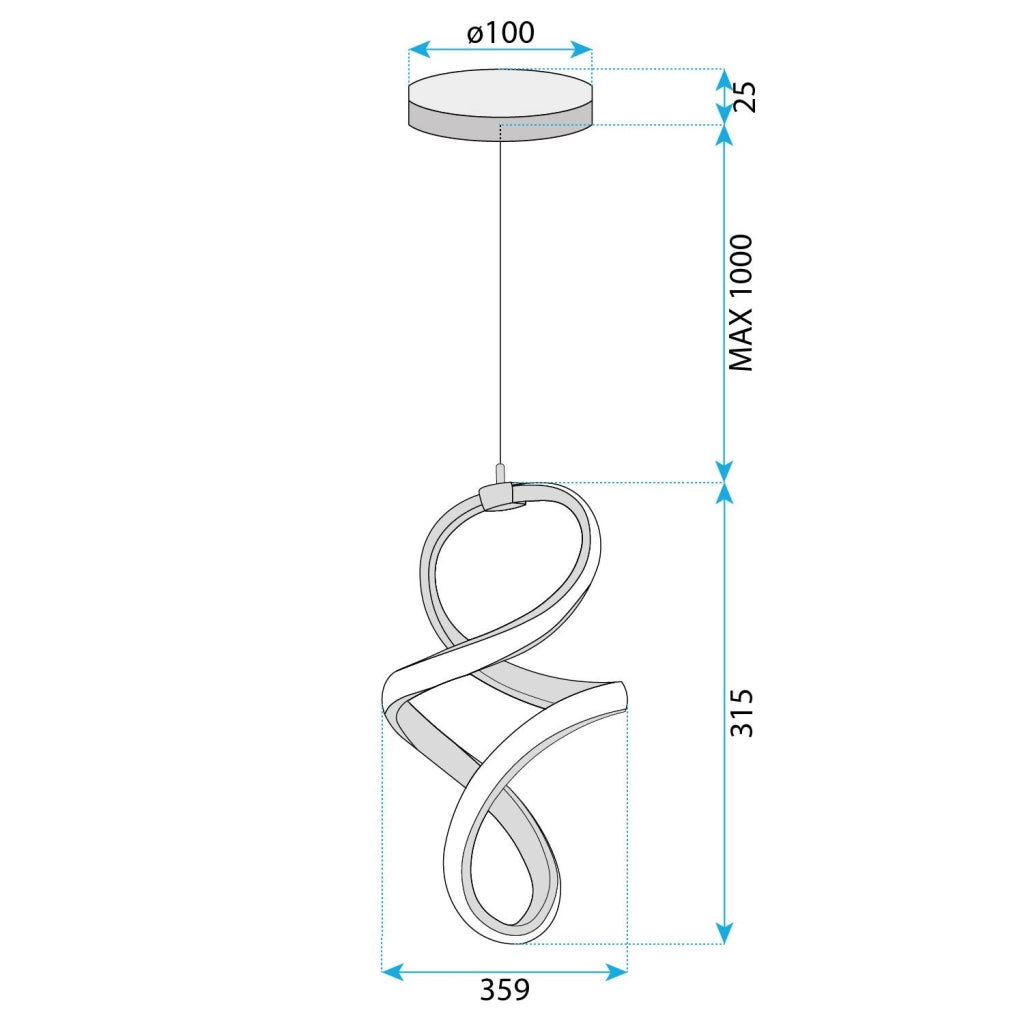 Lampada A Sospensione Led G074-1cp Gold