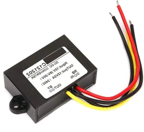 Convertisseur Elevatore Boost Modulo Regolatore Tensione 6V-20V a 12V per auto - camera - sorveglianza - ventilatore - pompa acqua - motore - router - 2A.