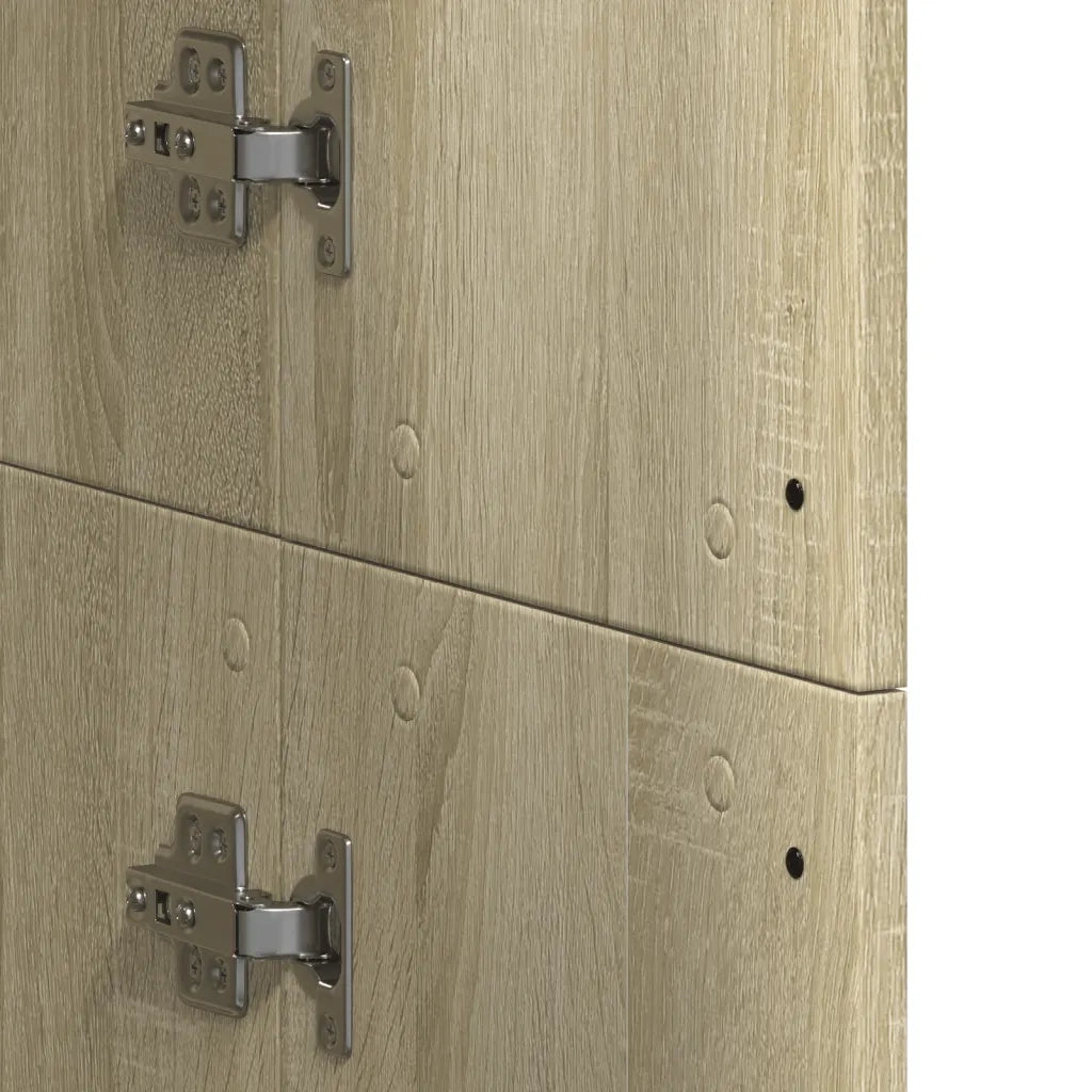 Credenza-Buffet-Armadio da cucina Rovere Sonoma 60x35x180 cm in Legno Multistrato