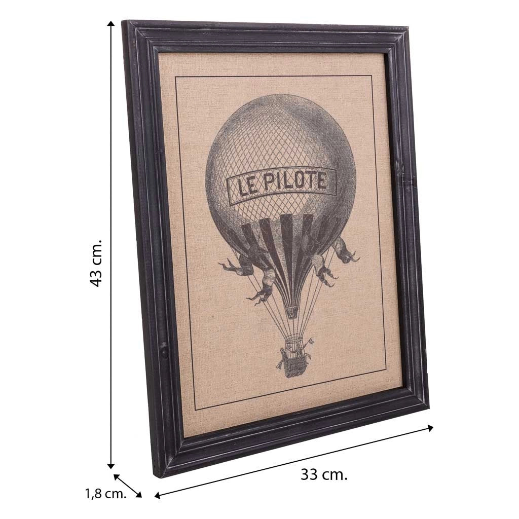 Cornice in legno e tessuto stampato