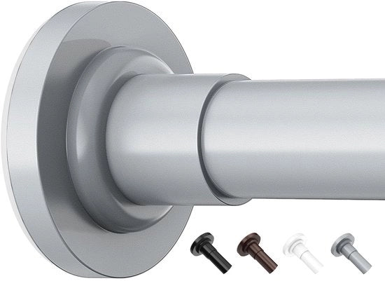 Maniglione per tende senza perforazione - Asta telescopica regolabile - 48-154,9 cm