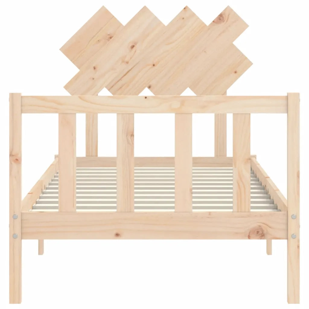 Giroletto senza Materasso 90x200 cm in Legno Massello di Pino