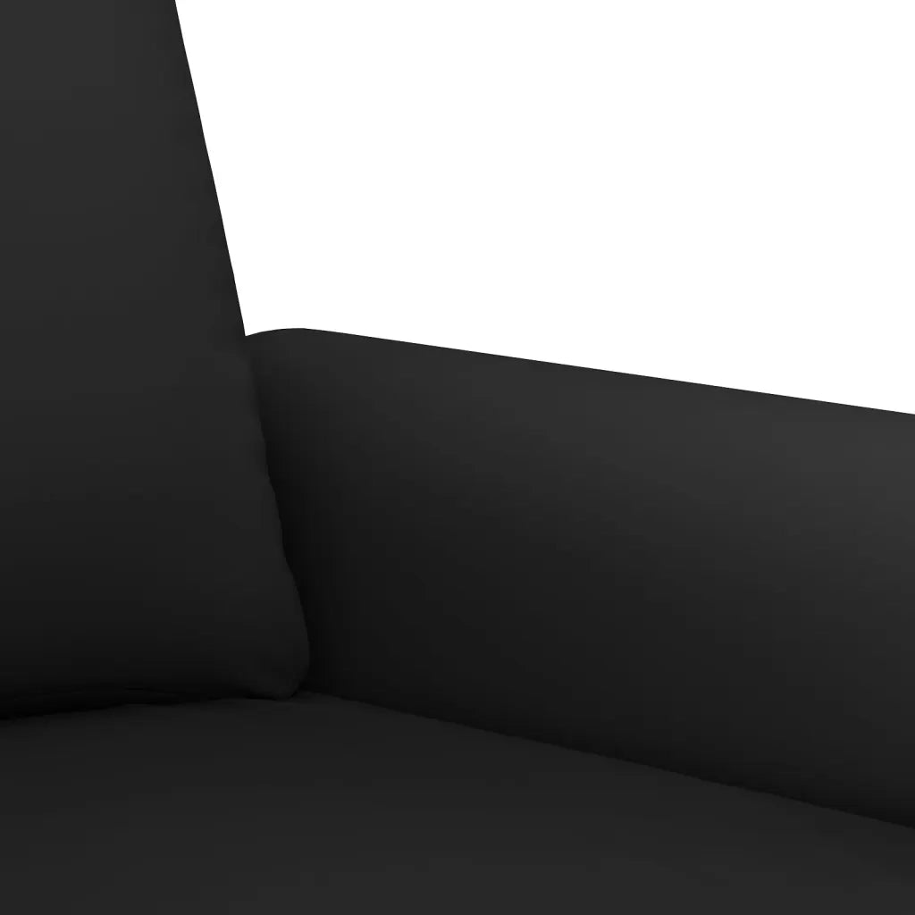 Set di Divani 4 pz con Cuscini Nero in Velluto 3202205