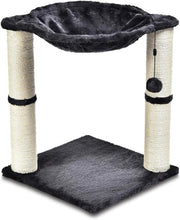 Palo per gatti con lettino e krabstam 41 x 51 x 41 cm grigio