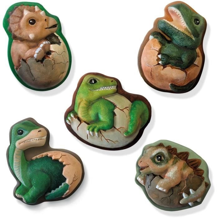 Dinosauri 2 in 1 - Modellare, dipingere e graffiare - Hobby creativi - SES CREATIVE - Modellare, dipingere e graffiare i dinosauri.
