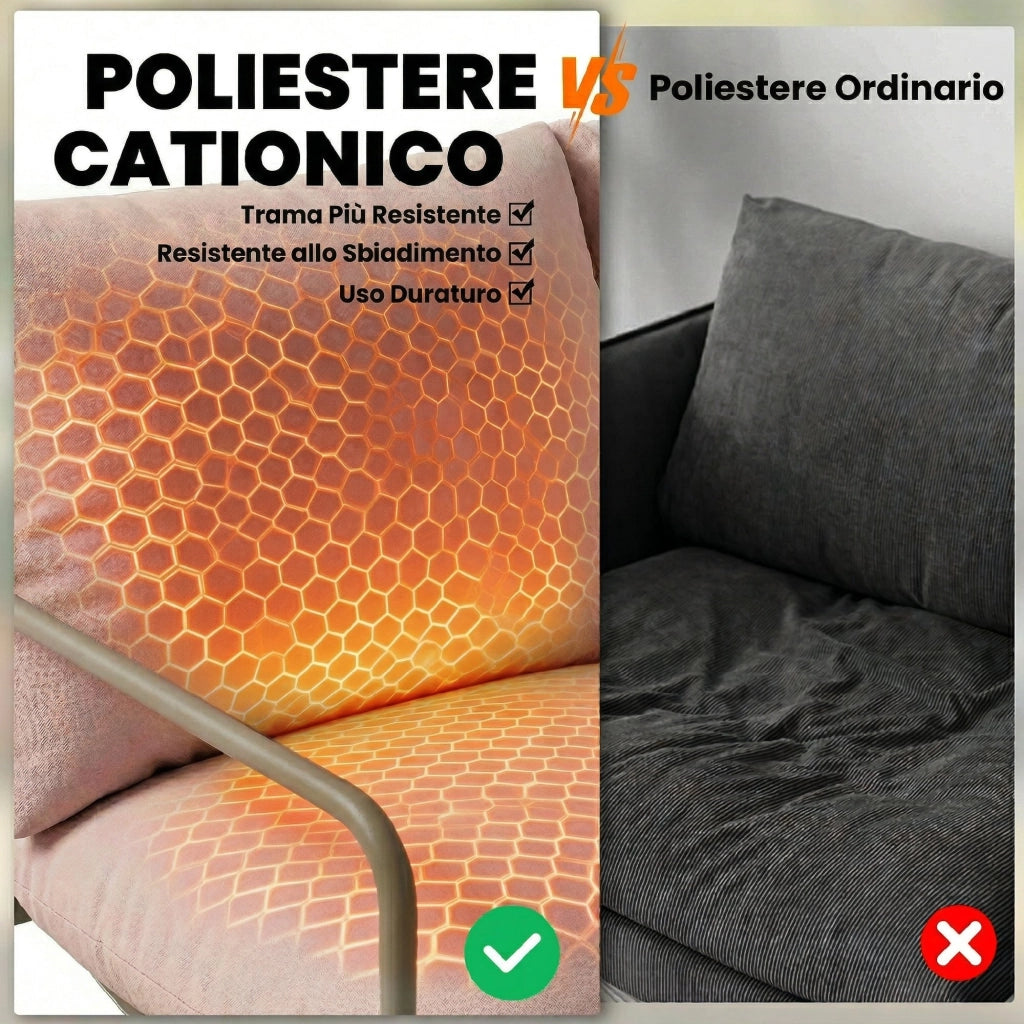 Set da Giardino 4 Persone: Divanetto, Poltrone, Tavolo, Metallo, Rosa