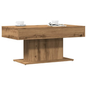 Tavolino da caffè Rovere Artigianale 96x50x45 cm in Legno Multistrato 856547