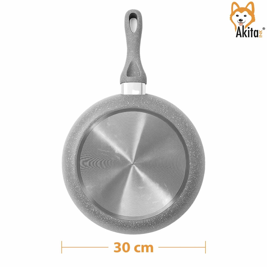 Akitaink Padella Rara 30 cm Effetto Pietra Antiaderente