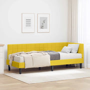Struttura Letto Angolare con Materasso 2 pz-Giroletto con materasso Giallo Velluto 769460