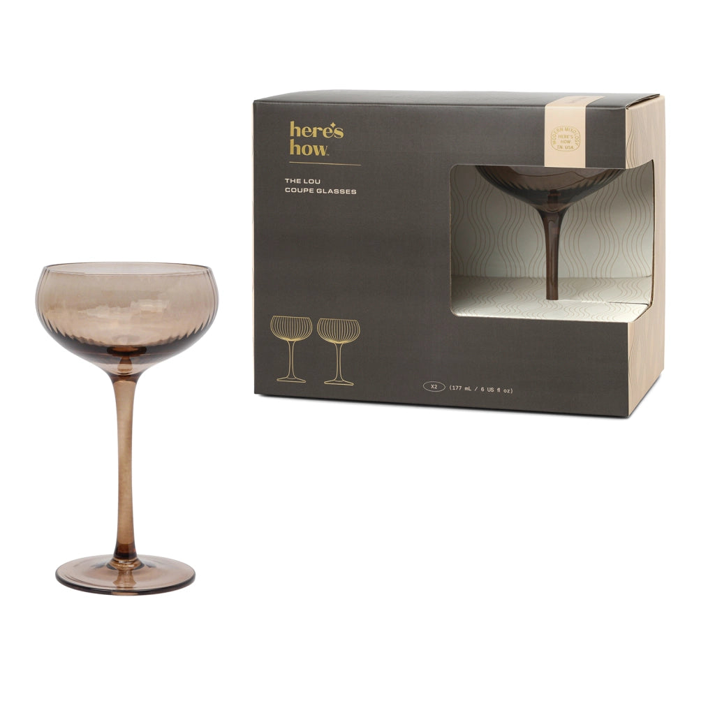 The Lou Bicchiere Coupe - Set da 2 Colore Fumo