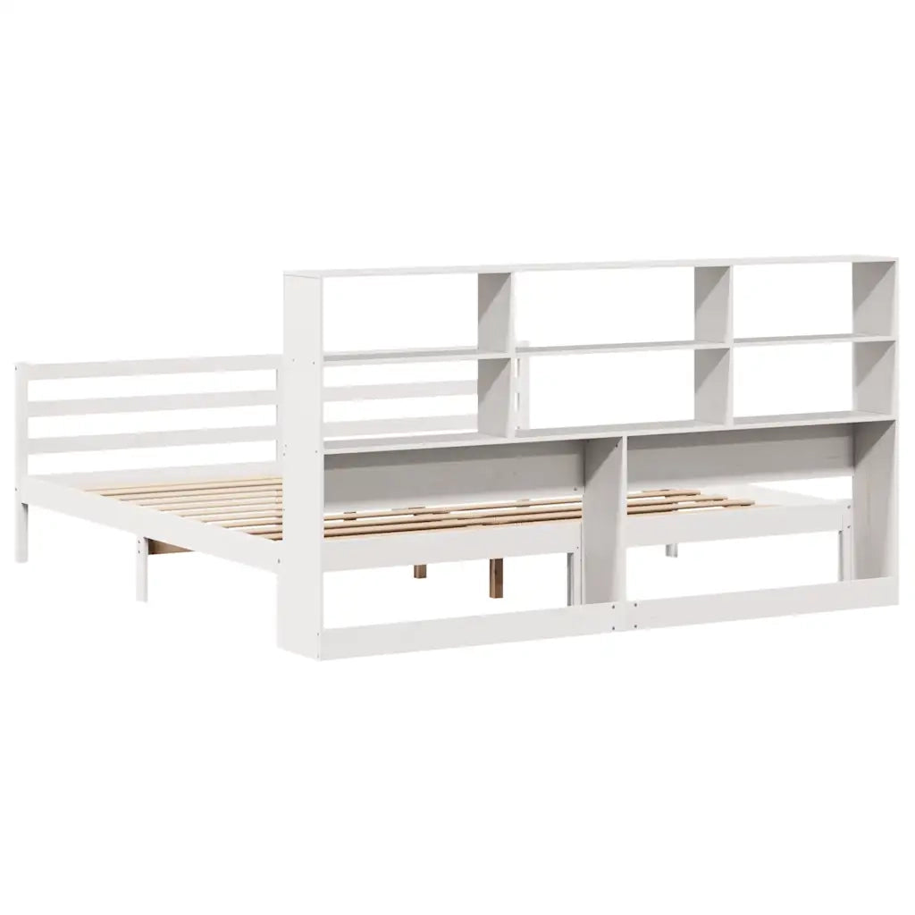 Giroletto con Libreria senza Materasso 180x200 cm in Legno Pino 3321906