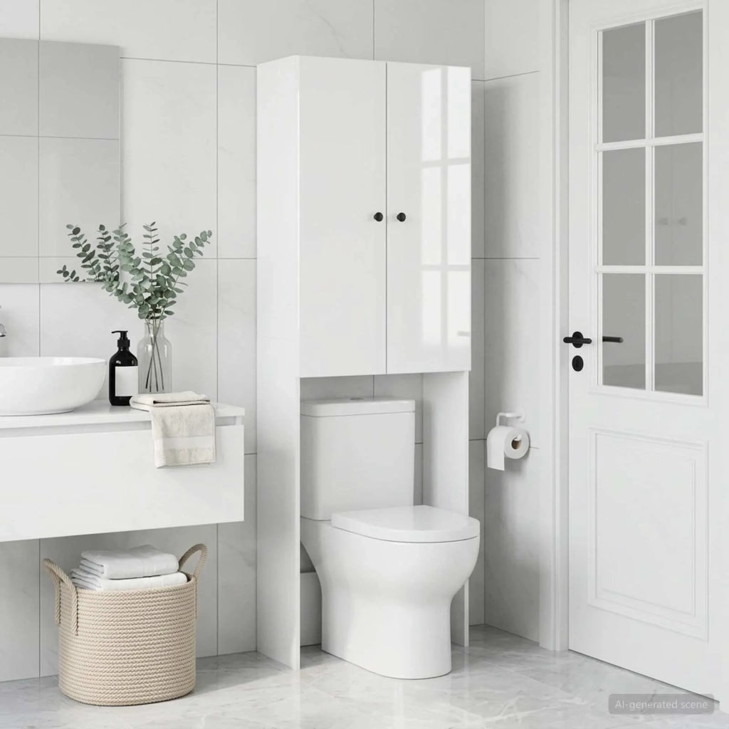 Mobile Bagno BREDA Bianco Lucido 66 x 25,5 x 190 cm 897579