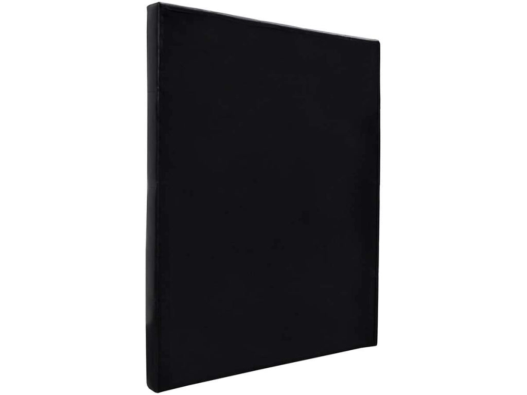 Testiera del letto imbottita 99 cm "Déco" in PVC-Nero