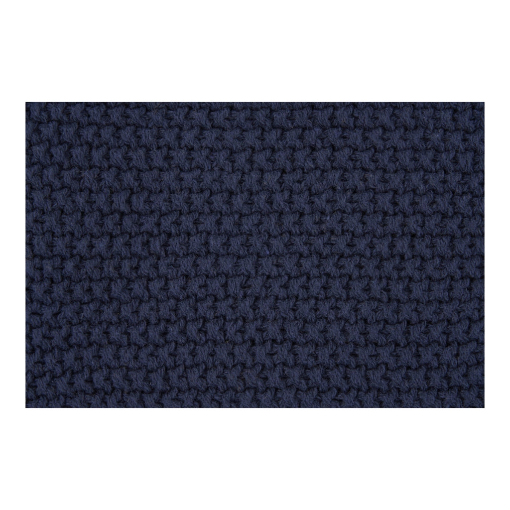 Plaid Santos, Blu, Cotone Reciclato, 130x170x0 cm