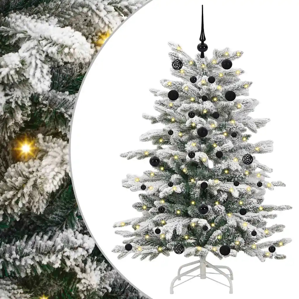 Albero di Natale | Decorazioni natalizie Artificiale con Rami Pieghevoli Bianco 150 cm