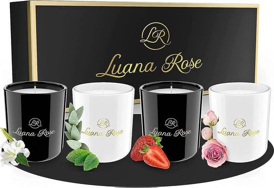 Set di candele profumate, candele aroma, set di regalo candele 4pz