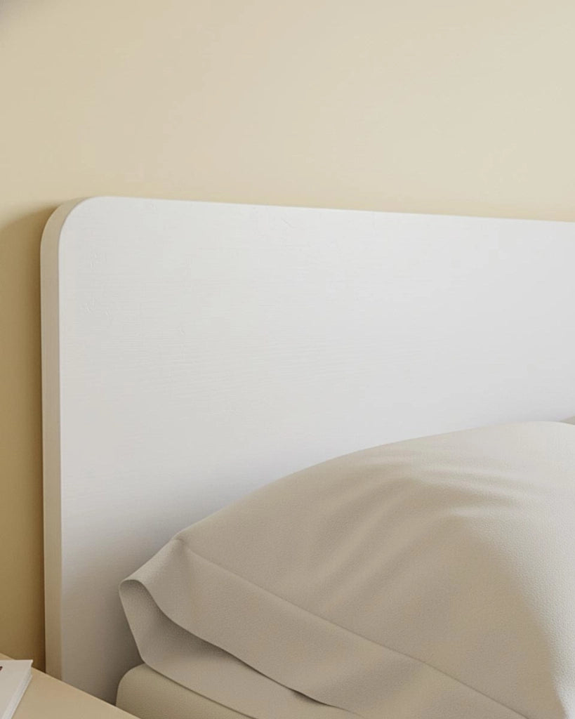 Letto easy con fascioni e pediera - Letto una piazza e mezzo 127 x 197 - Struttura Bianca - Rete e materasso esclusi_