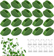 Clips per climatizzanti - 60 clip per piante verdi e 10 sostegni per piante bianchi