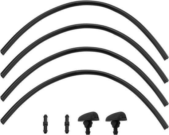Kit di sostituzione per lavavetri anteriori 2 pezzi con getto a tubo - Adatto per Peugeot 208