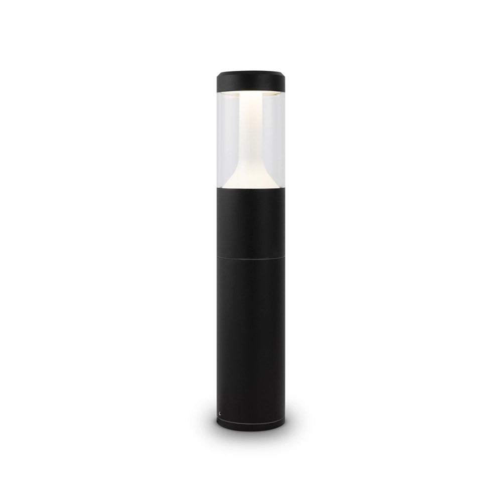 Lampione Per Esterno Moderno Alluminio Nero Luce 8W Ip54