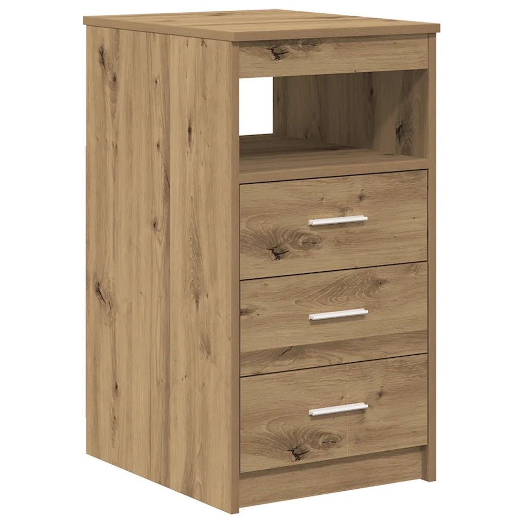 Scrivania con armadietto in Legno Multistrato Rovere Artigianale 3328552