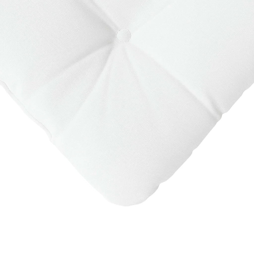 Cuscini per Seduta 4 pcs Bianco 40 x 40 x 12 cm Tessuto